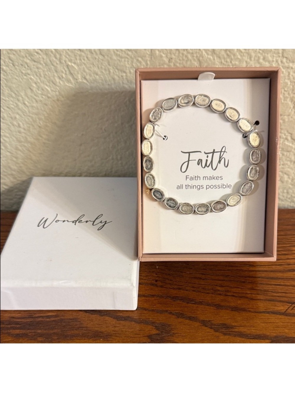 Wonderly Silver and Gold Mixed Coin Stretch Bracelet